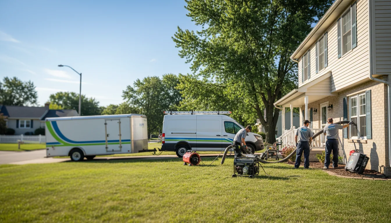 Flooded Basement Restoration And Cleanup With Repair in Pittsburg, IL near me
